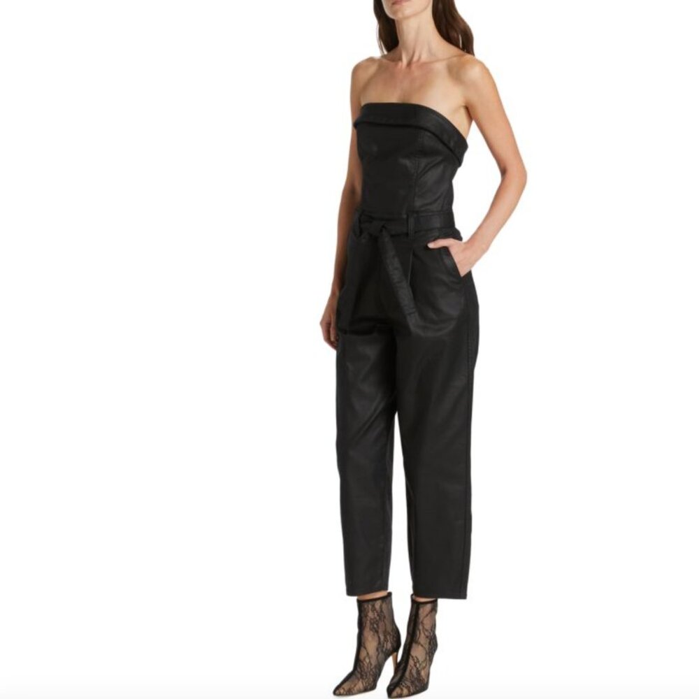 For All Mankind Balloon Leg Coated Jumpsuit